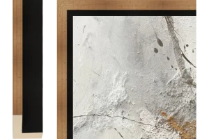 Baklijst Impact zwart met goudtop - 16 mm