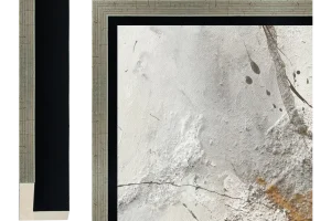 Baklijst Impact zwart met zilvertop - 16 mm