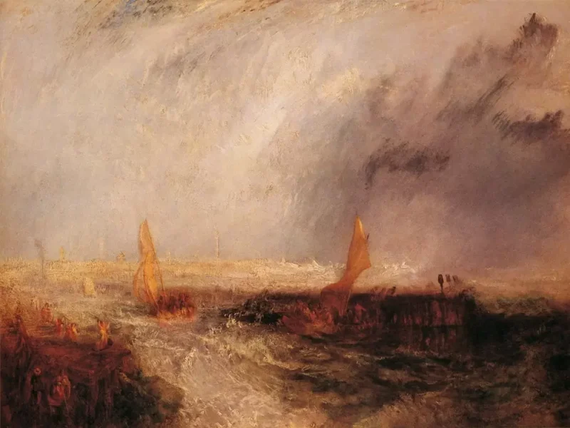 East End - Joseph William Turner - artwerk op canvas