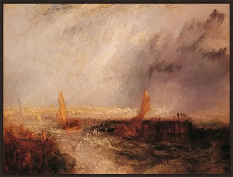 East End - Joseph William Turner - in baklijst Atelier zwart 10mm