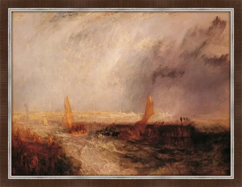 East End - Joseph William Turner - in sierlijst Beccolegni kersenhout 50mm