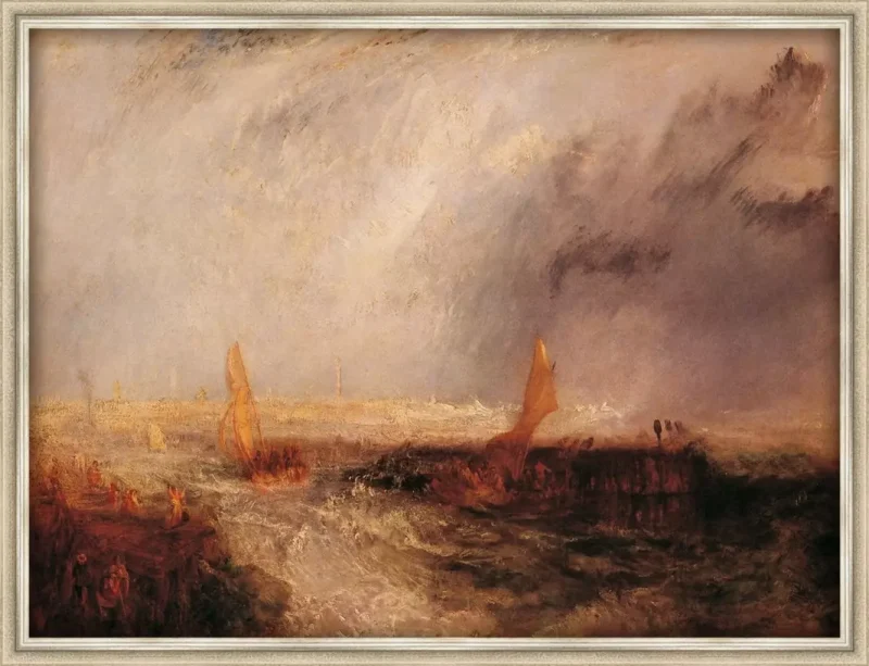 East End - Joseph William Turner - in sierlijst Villa ivoor zilver 35mm