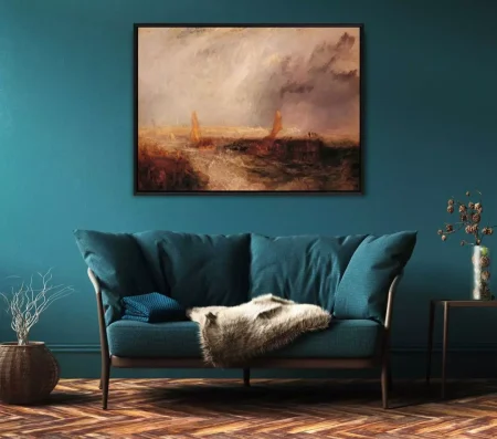 East End van Joseph WIlliam Turner aan de wand