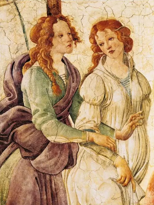 Alfresco - Sandro Botticelli - artwerk op canvas