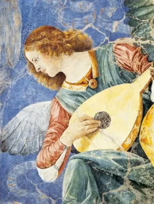 Angelo Musicante - Sandro Botticelli - artwerk op canvas