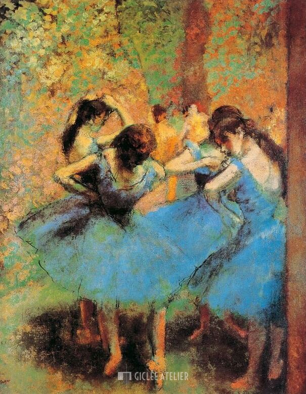 De blauwe danseressen - Edgar Degas