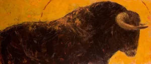Toro de Santa Coloma - Monica Rotgans - 130x55 - canvas