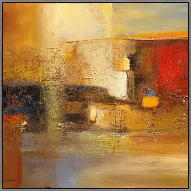 Sunbeam to Earth - Bea Danckaert - in baklijst Atelier zwart-zilver 10mm