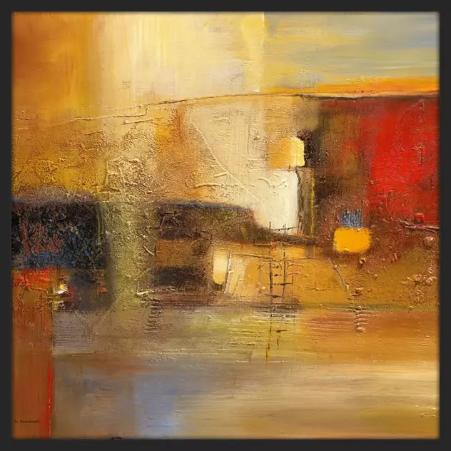 Sunbeam to Earth - Bea Danckaert - in sierlijst Basic Black 27mm