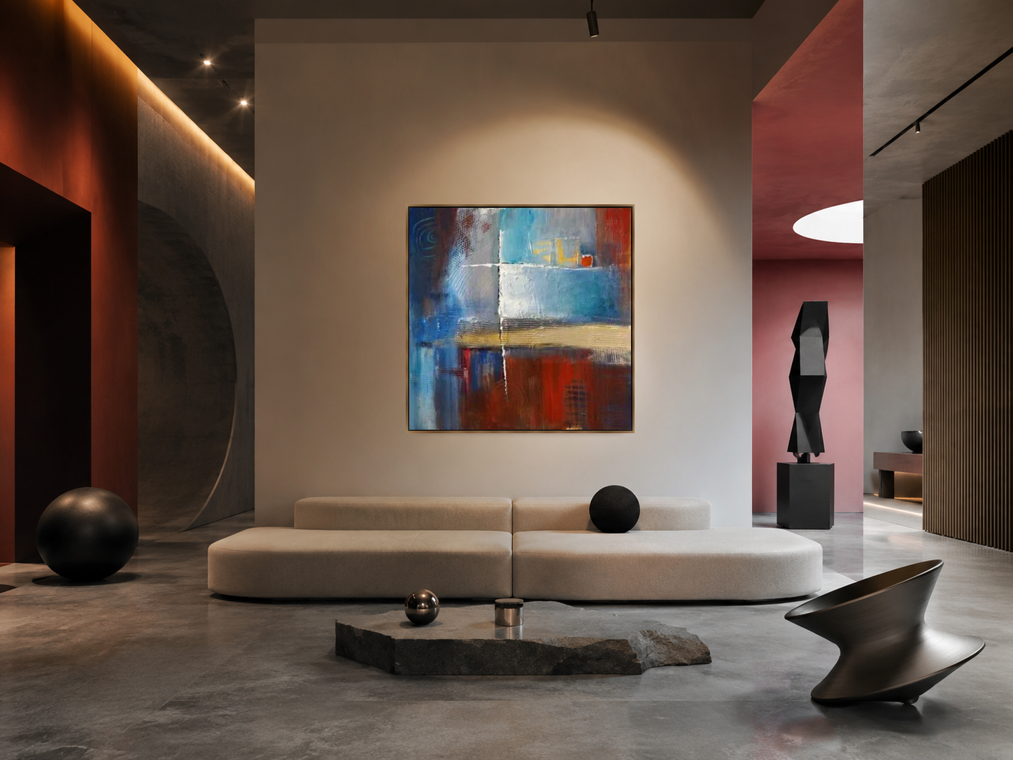 The Game van Bea Danckaert aan de wand