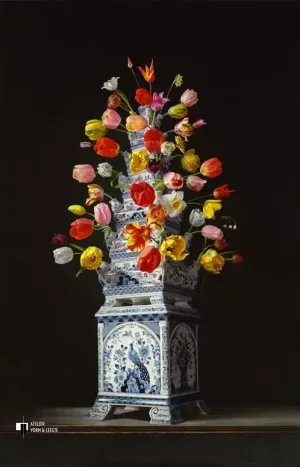 Tulpenvaas - Roman Reisinger - giclee op canvas
