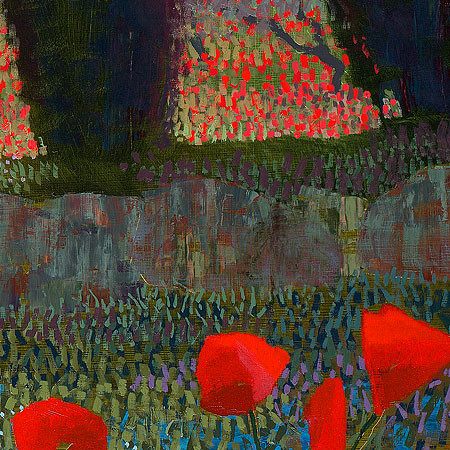 Provence - Ton Dubbeldam - detail van schilderij