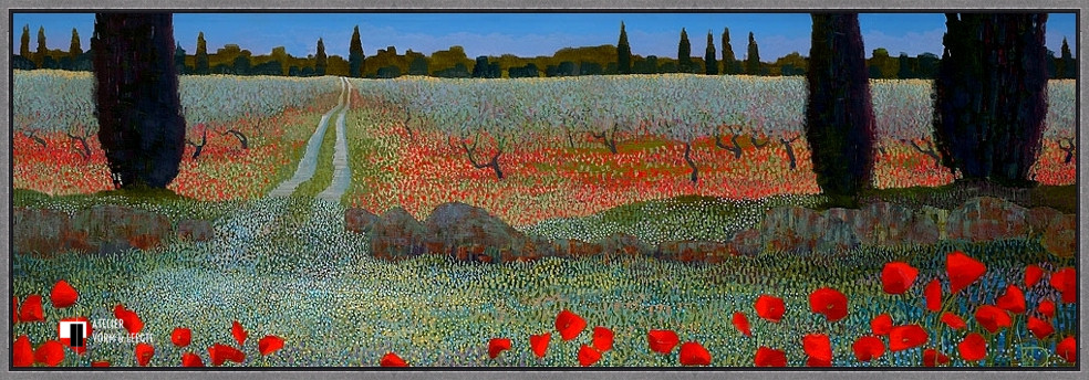 Provence - Ton Dubbeldam - in baklijst Atelier zwart-zilver 10mm