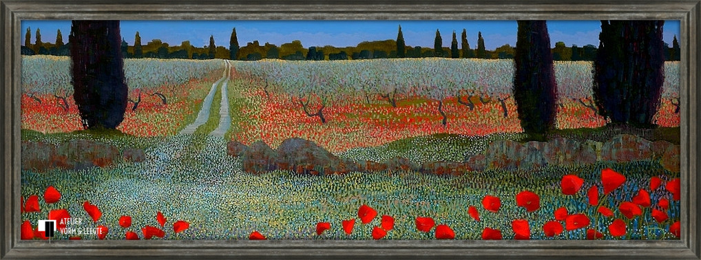 Provence - Ton Dubbeldam - in sierlijst Dafne donkerzilver 36mm