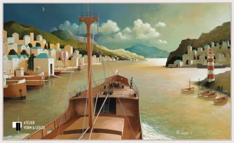 Augustusmaan - Michiel Schrijver - in baklijst Atelier whitewash 10mm