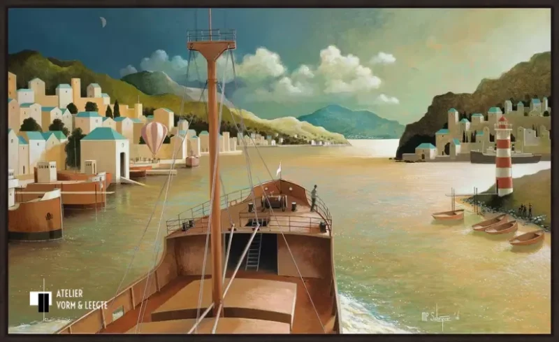 Augustusmaan - Michiel Schrijver - in baklijst Atelier zwart 10mm