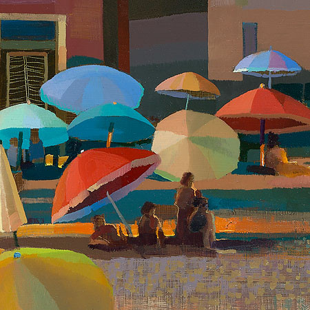 Baia del Silenzio - Ton Dubbeldam - detail van schilderij