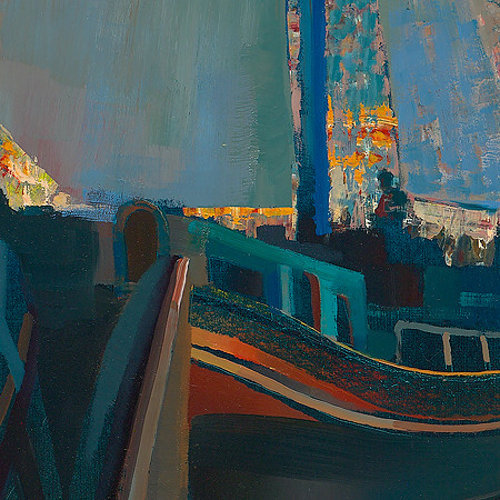 Floating Ratatouille - Ton Dubbeldam - detail van schilderij