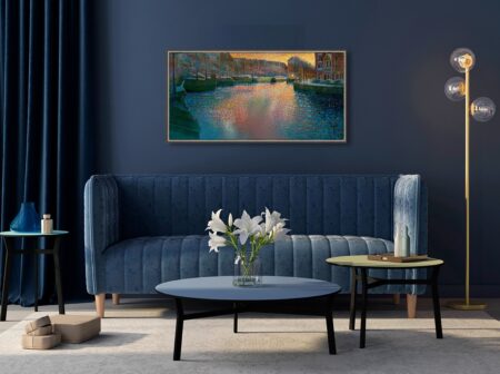 Hoge en Lage der Aa van Ton Dubbeldam aan de wand