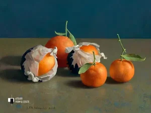 Sinaasappels en mandarijnen - Henk Helmantel - giclee op canvas