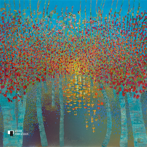 Sunset Reflection - Ton Dubbeldam - giclee op canvas
