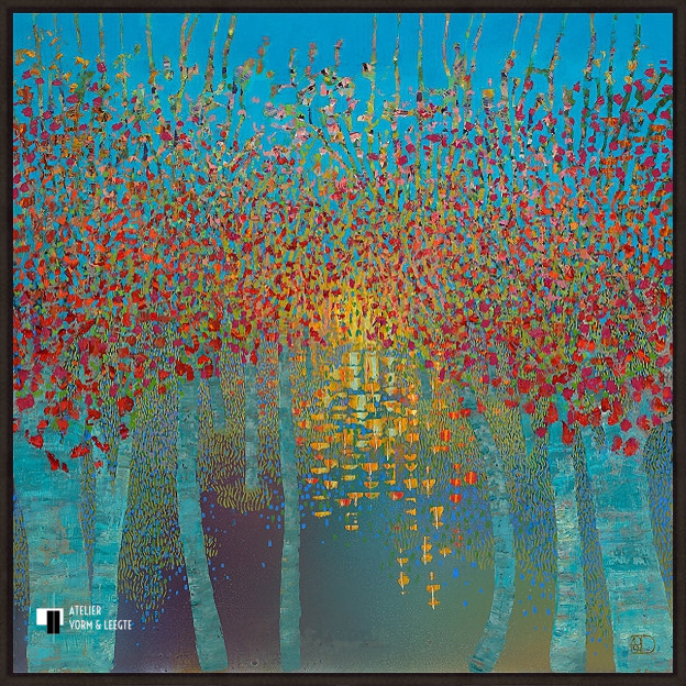 Sunset Reflection - Ton Dubbeldam - in baklijst Atelier zwart 10mm