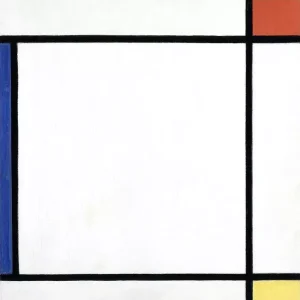 Compositie III met rood, geel en blauw - Piet Mondriaan - artwerk op canvas