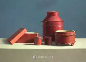 Compositie in rood