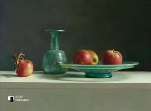 Romeins glas met appels - Henk Helmantel - giclee op fine art paper
