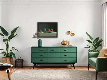 Romeins glas met appels van Henk Helmantel aan de wand - in Skagen lijst
