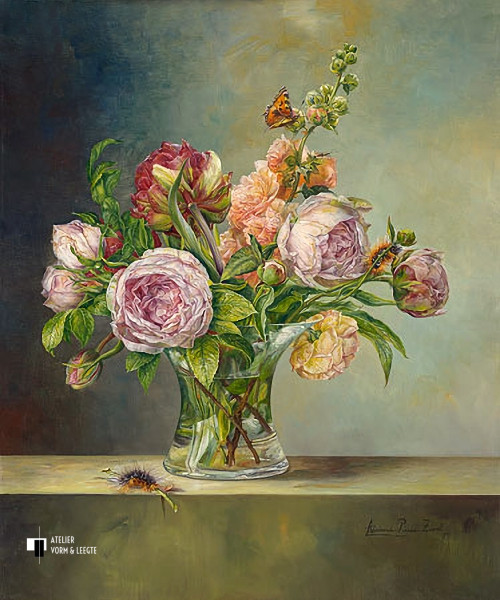De X vaas - Adriana van Zoest - giclee op canvas
