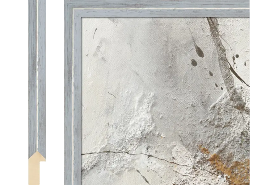 Schilderijlijst Caret hoog grijs-zilver 18mm