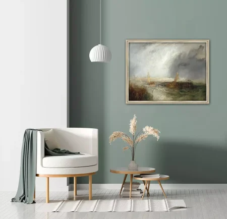 East End Revisited van Joseph William Turner aan de wand