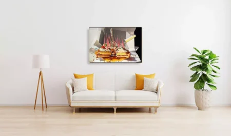 'Festen' van Elvira Dik aan de wand