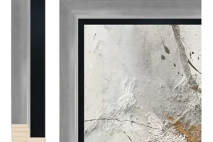 Baklijst Portofino zilvergrijs 34mm