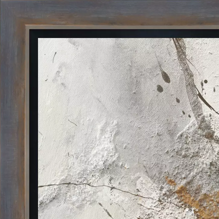 Portofino baklijst oudzilver blauw met inleg