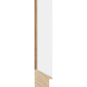 Skagen breed 40 - wit met houten buitenzijde