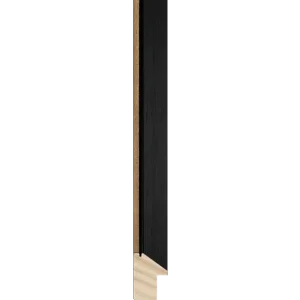 Skagen smal 23 - zwart met houten buitenzijde
