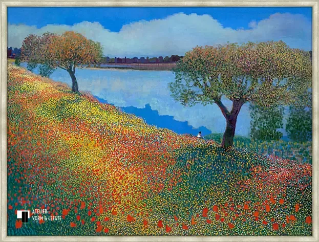 Down by the river - Ton Dubbeldam - in sierlijst Icona zilver 15mm