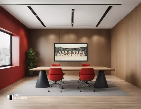 Being in the centre of the universe van Hans Innemee aan de wand