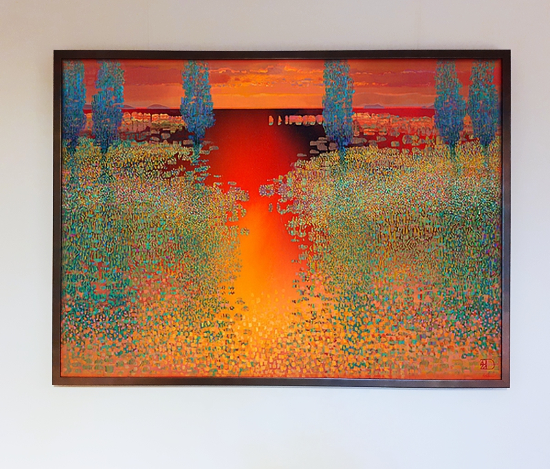 Mystic Garden - Ton Dubbeldam - in sierlijst Elementi donkermetaal