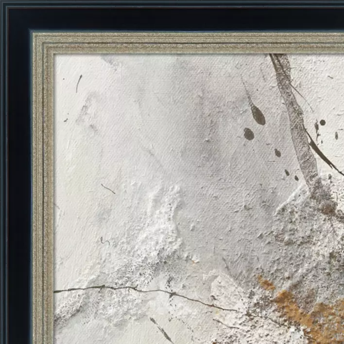 Sierlijst Luxor zwart-zilver 36mm met inleg