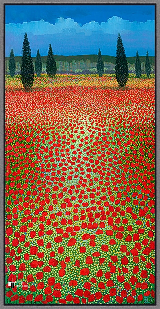 Petit Provence - Ton Dubbeldam - in baklijst Atelier zwart-zilver 10mm