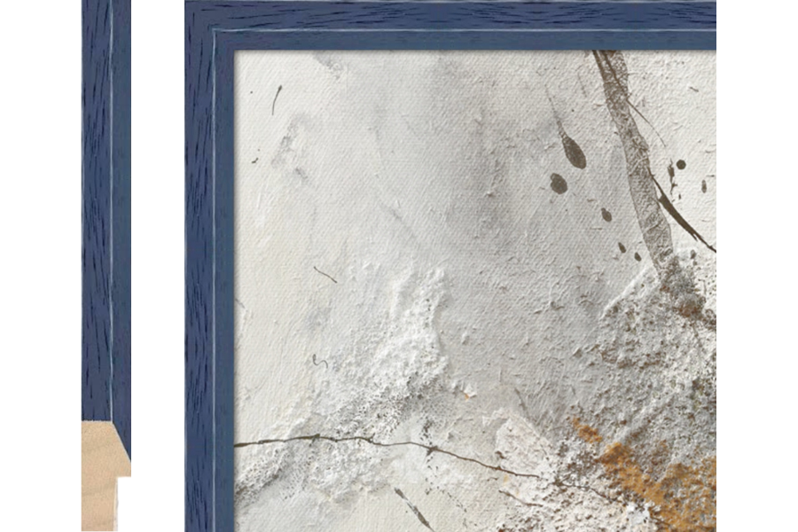 Schilderijlijst Shabby Chic blauw 20mm