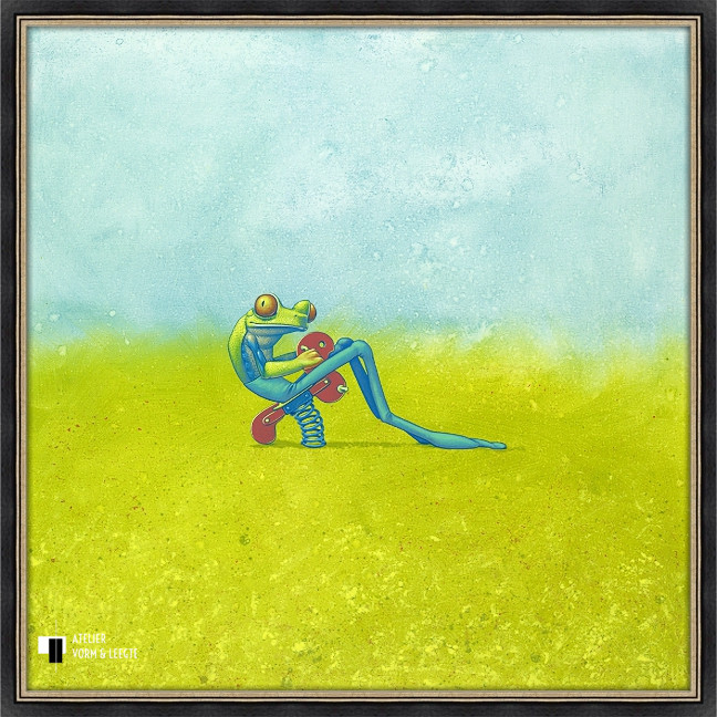 Wipkip - Jasper Oostland - in sierlijst Chagall klassiek zwart-zilver 20mm